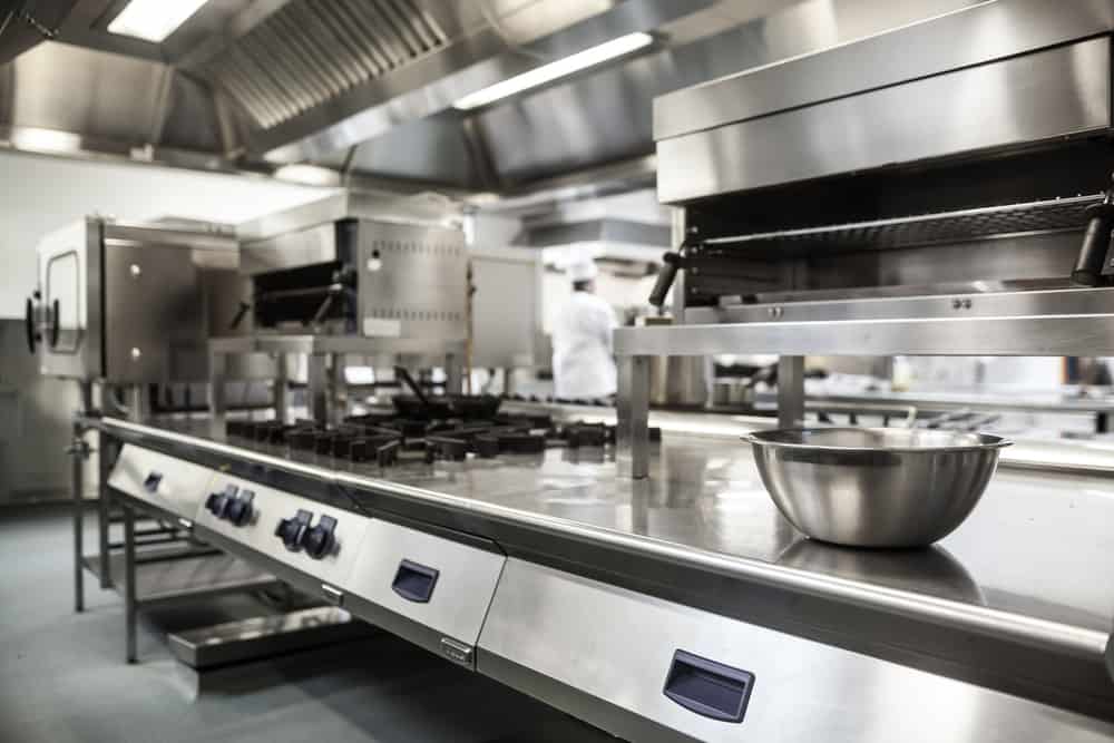 Work,Surface,And,Kitchen,Equipment,In,Professional,Kitchen